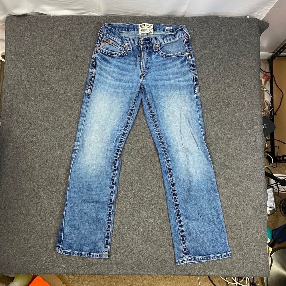 Ariat M5 Straight Fit Straight Leg Jeans Mens 30x30 Medium Wash Denim Western